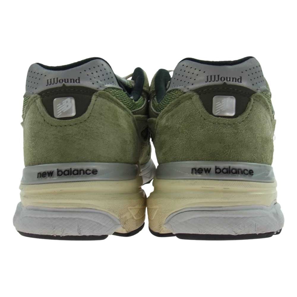 NEW BALANCE ニューバランス M990JD3 × JJJJound ジョウンド 990V3 スエード メッシュ スニーカー グリーン系 28cm【中古】