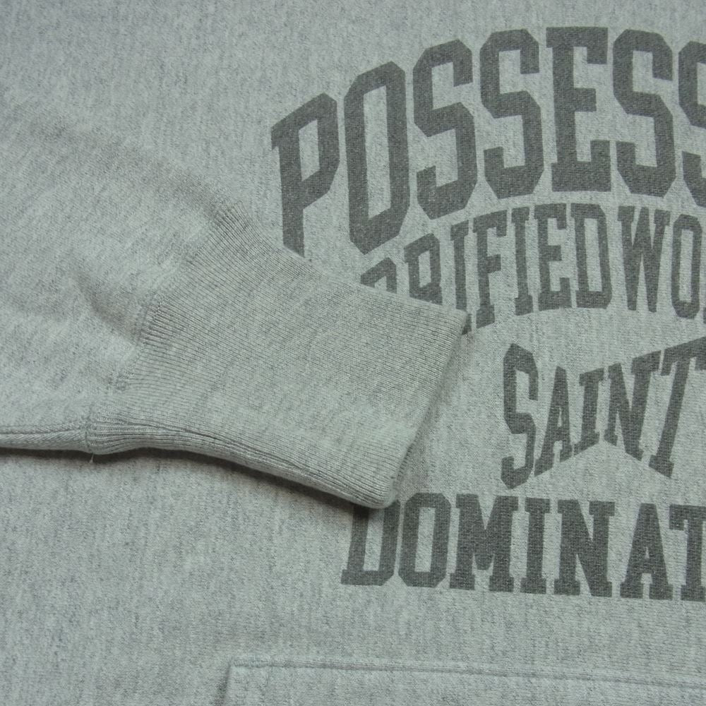SAINT MICHAEL セントマイケル SM-A22-0000-024 HOODIE POSSESION プルオーバー フーディー パーカー グレー系 XL【中古】