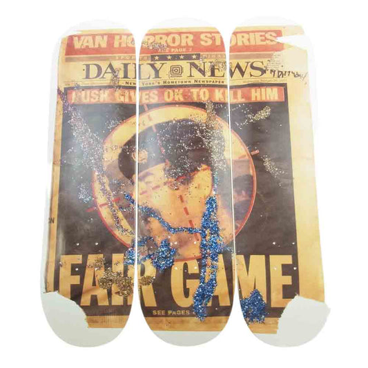 Supreme シュプリーム 16AW Dash Snow Skateboard ダッシュスノウ スケートボード デッキ 3枚セット ホワイト系 マルチカラー系【中古】