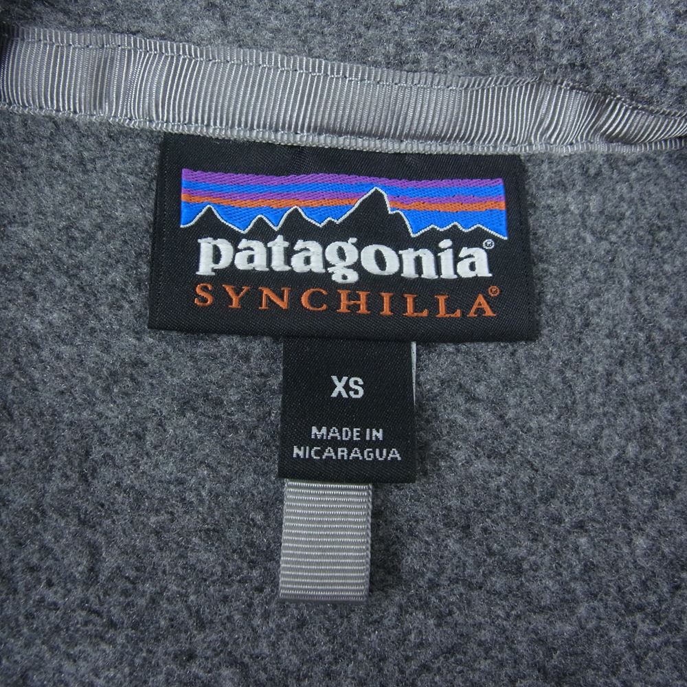 patagonia パタゴニア 21AW 22990 21年製 CLASSIC SYNCHILLA JACKET クラシック シンチラ ジャケット フリース グレー系 XS【中古】