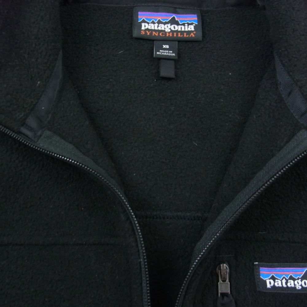 patagonia パタゴニア 20AW 22990 20年製 CLASSIC SYNCHILLA JACKET クラシック シンチラ ジャケット フリース 黒系 ブラック系 XS【中古】