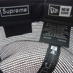 Supreme シュプリーム 22SS box logo mesh back new era ボックスロゴ メッシュ ニューエラ キャップ ブラック系 58.7cm【新古品】【未使用】【中古】