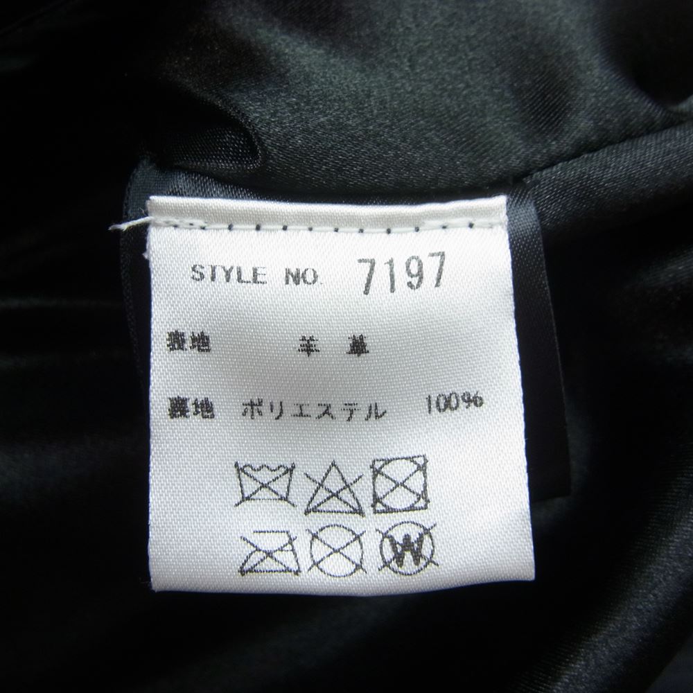 schott ショット 7197 218W Womens LAMB ONESTAR ラム ワンスター ダブルライダース ジャケット ブラック系 XS【中古】