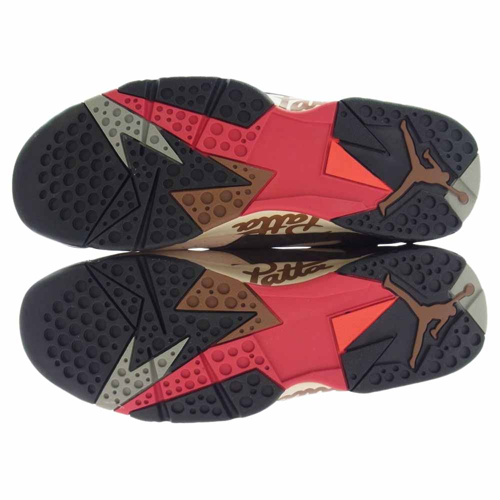 NIKE AIR JORDAN ナイキ ジョーダン AT3375-200 × Patta パタ Air Jordan 7 OG Brown エアジョーダン ブラウン スニーカー ブラウン系 30cm【新古品】【未使用】【中古】
