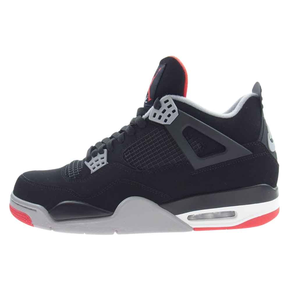 NIKE AIR JORDAN ナイキ ジョーダン 308497-060 Air Jordan 4 Bred エアジョーダン ブレッド スニーカー ブラック系 グレー系 レッド系 30.5cm【新古品】【未使用】【中古】