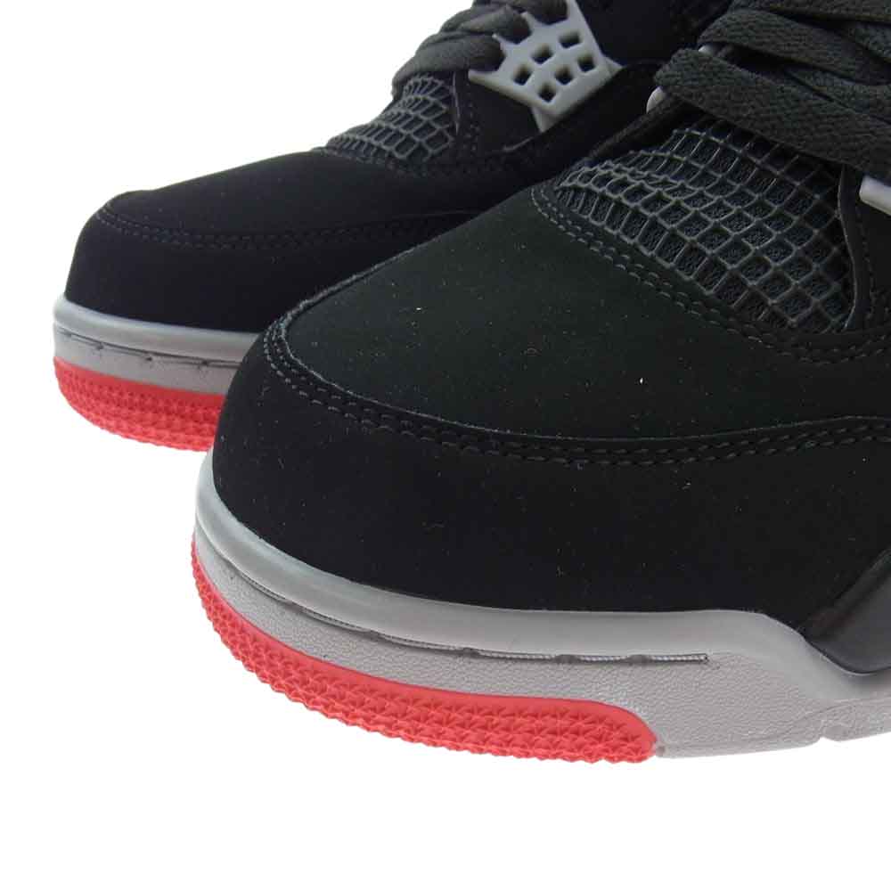 NIKE AIR JORDAN ナイキ ジョーダン 308497-060 Air Jordan 4 Bred エアジョーダン ブレッド スニーカー ブラック系 グレー系 レッド系 30.5cm【新古品】【未使用】【中古】