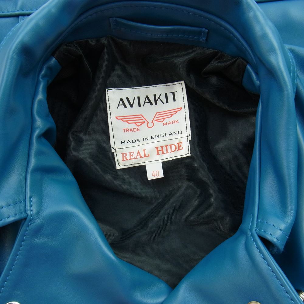 Lewis Leathers ルイスレザー 441TH TIGHT FIT CYCLONE ホースハイド タイトフィット サイクロン ヴィンテージターコイズ ライダース ジャケット ヴィンテージターコイズ 40【新古品】【未使用】【中古】