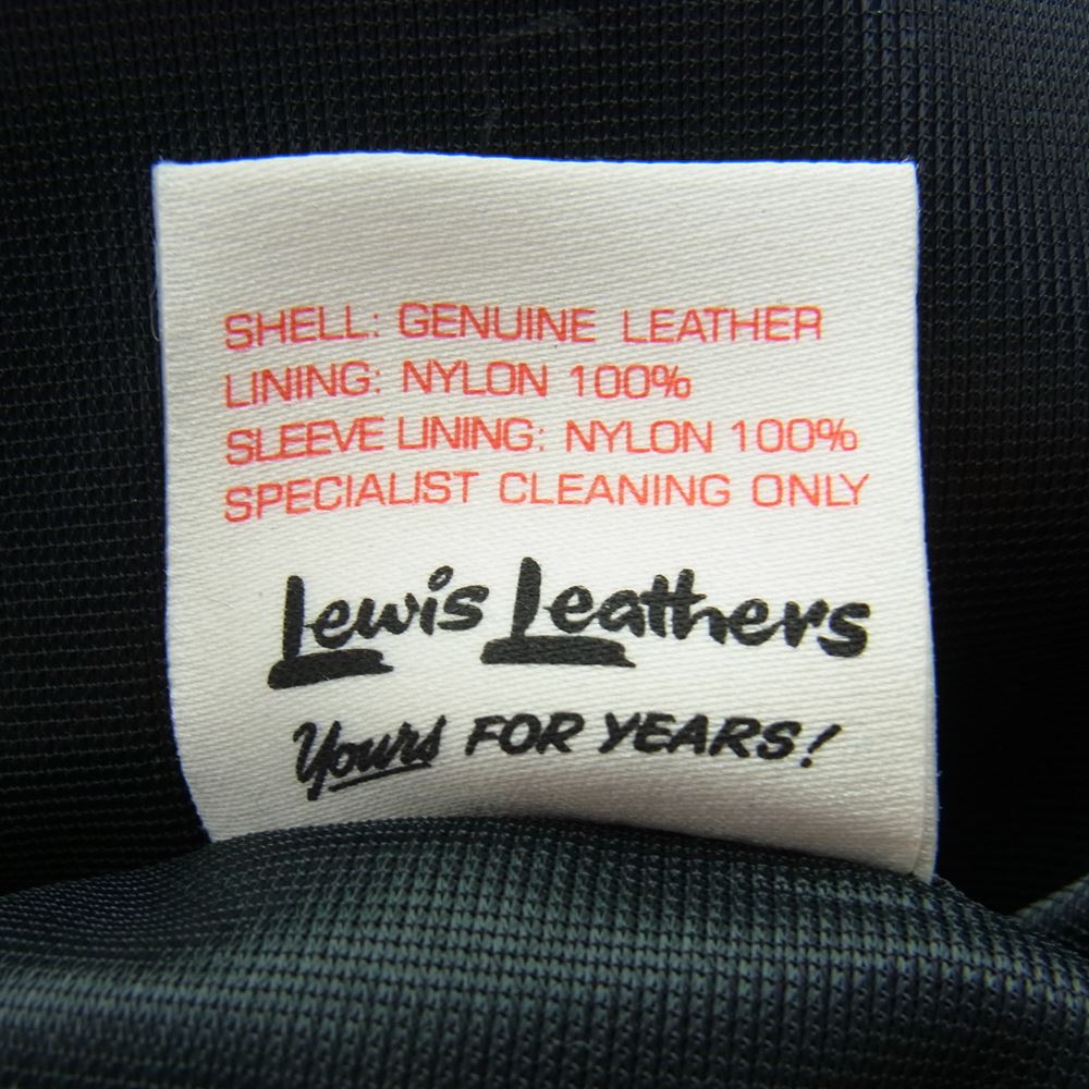 Lewis Leathers ルイスレザー 441TH TIGHT FIT CYCLONE ホースハイド タイトフィット サイクロン ヴィンテージターコイズ ライダース ジャケット ヴィンテージターコイズ 40【新古品】【未使用】【中古】