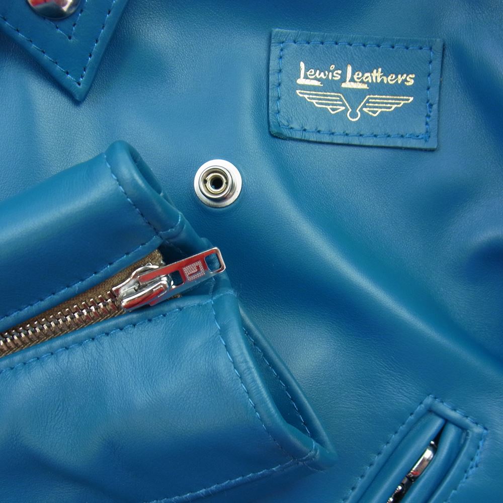 Lewis Leathers ルイスレザー 441TH TIGHT FIT CYCLONE ホースハイド タイトフィット サイクロン ヴィンテージターコイズ ライダース ジャケット ヴィンテージターコイズ 40【新古品】【未使用】【中古】