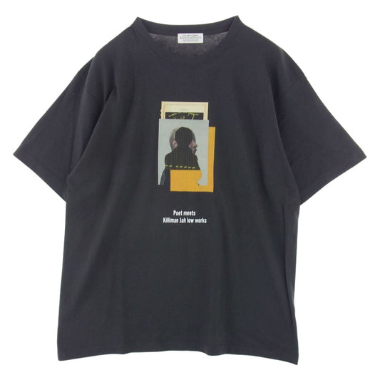ポエトミーツダブワイズ KILLIMAN JAH LOW WORKS COLLAGE 1 インクジェットプリント 半袖 Ｔシャツ ダークグレー系 XL【美品】【中古】