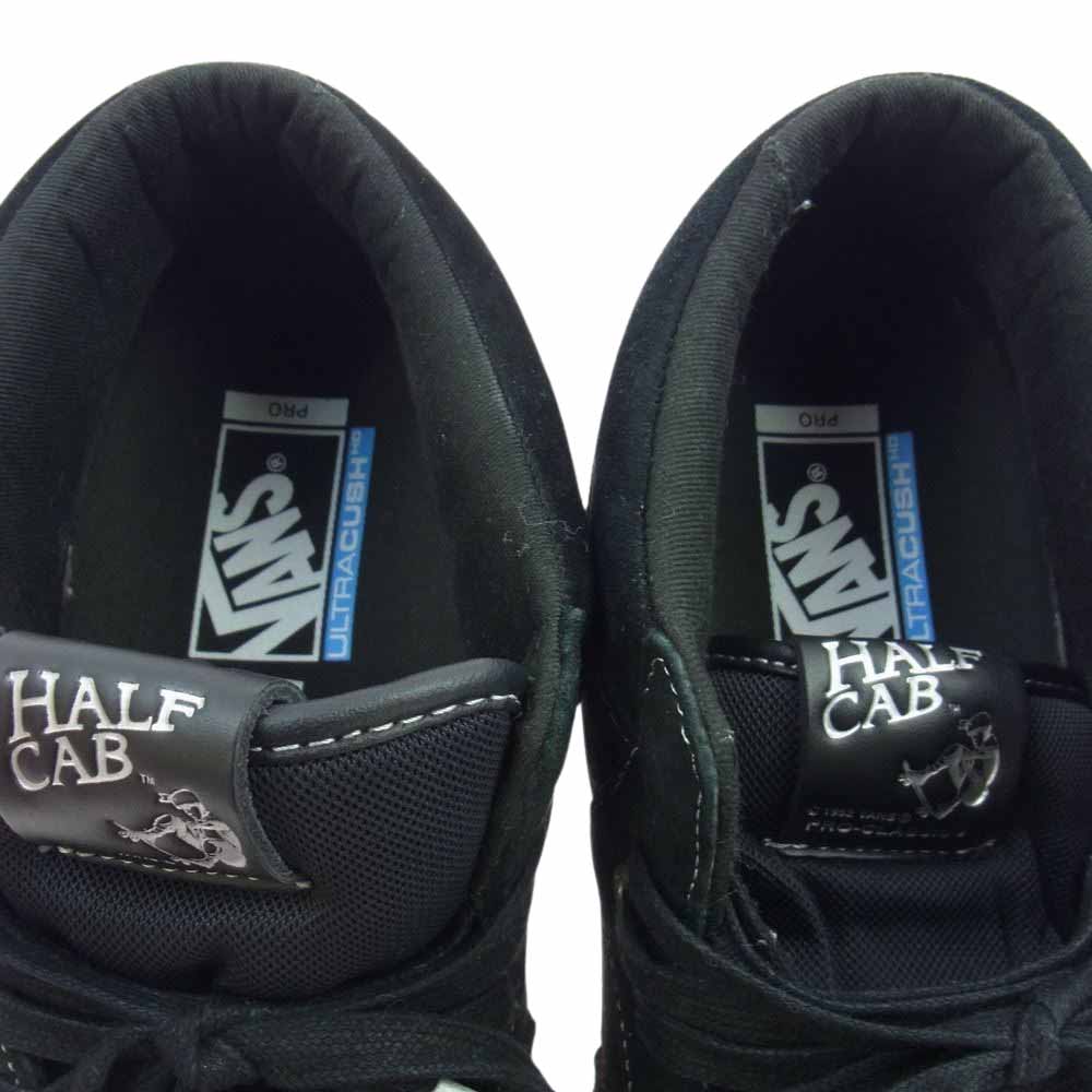 VANS バンズ VN0A38CPPHC HALF CAB PRO 25TH USA企画 ハーフキャブ 25周年 アニバーサリーモデル PRO SKATE プロスケートライン スニーカー ブラック系 28.5cm【中古】