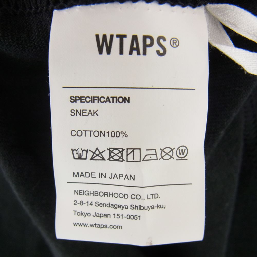 WTAPS ダブルタップス MOON ＆ STAR COTTON L/S TEE ロンT ロング スリーブ カットソー ブラック系 02【中古】