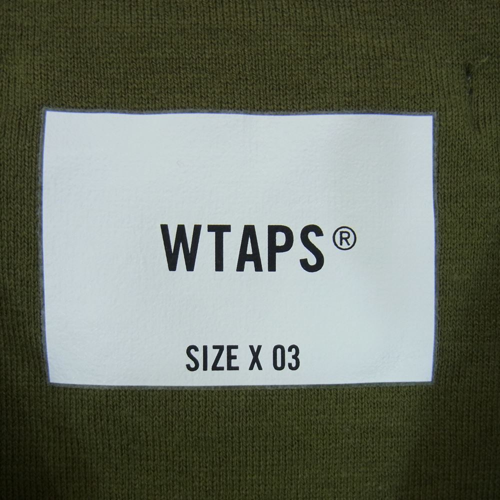 WTAPS ダブルタップス 22SS  221ATDT-CSM15 CROSS SS TEE COTTON クロスプリント 半袖 Tシャツ グリーン系 03【中古】