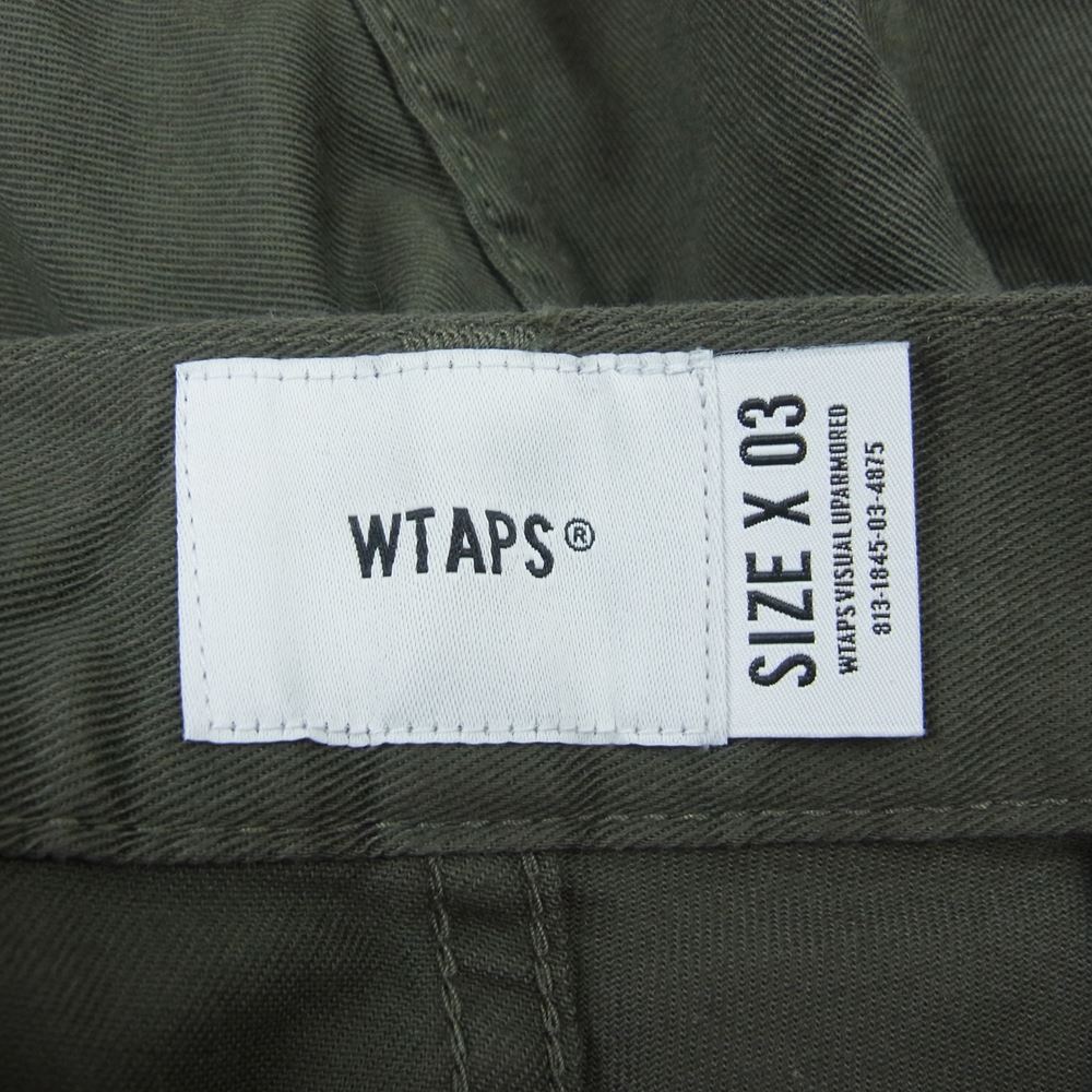 WTAPS ダブルタップス 21SS 211WVDT-PTM04 JUNGLE 02 / SHORTS ジャングル カーゴ ショーツ ショート パンツ グリーン系 03【中古】