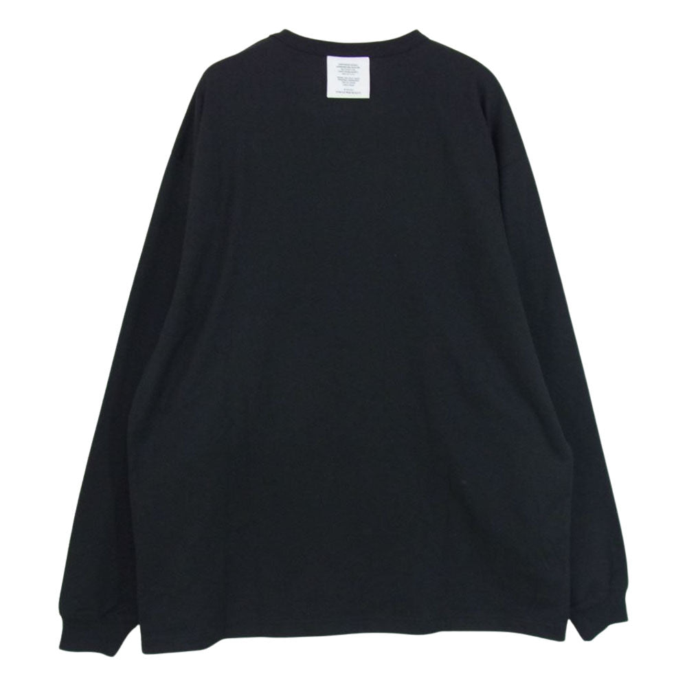 WTAPS ダブルタップス 21SS 211ATDT-CSM17 INSECT02 LS COPO ポケット ロゴ ロンT ロング スリーブ Tシャツ カットソー ブラック系 03【中古】