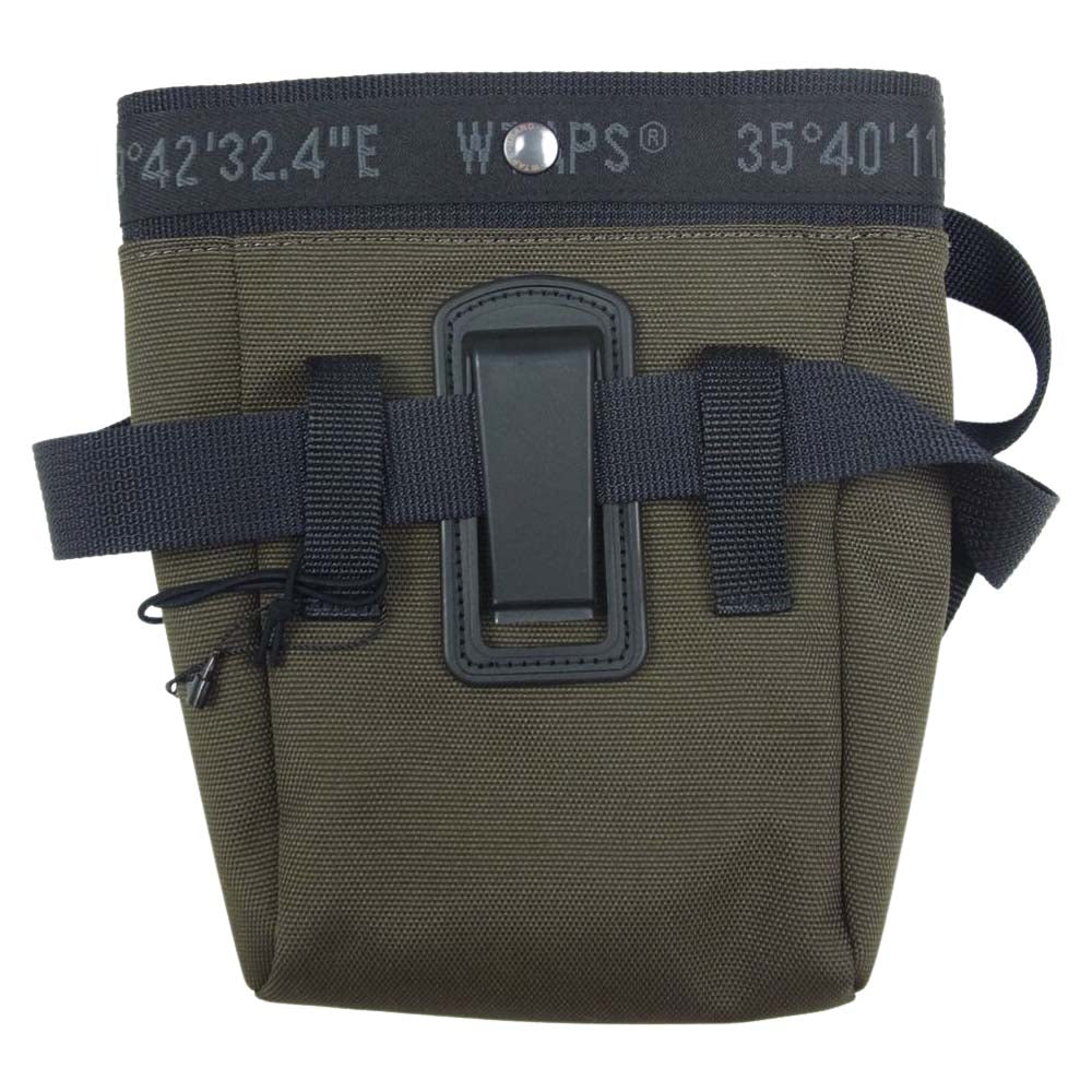 WTAPS ダブルタップス 212TQDT-CG05 UPROOT POUCH /POLY CORDURA ポーチ カーキ系【極上美品】【中古】