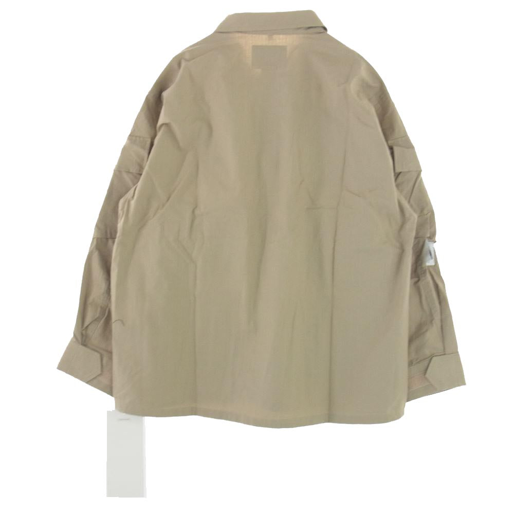 WTAPS ダブルタップス 202BRDT-SHM02 MODULAR LS SHIRT RIPSTO モジュラー リップストップ 長袖 シャツ ジャケット ベージュ系 02【極上美品】【中古】