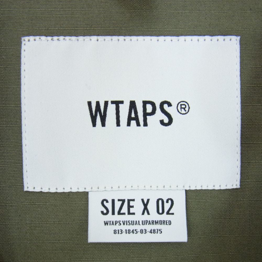 WTAPS ダブルタップス 21SS 211WVDT-SHM03 JUNGLE 02 ジャングル ミリタリー 長袖 シャツ ジャケット カーキ系 02【中古】
