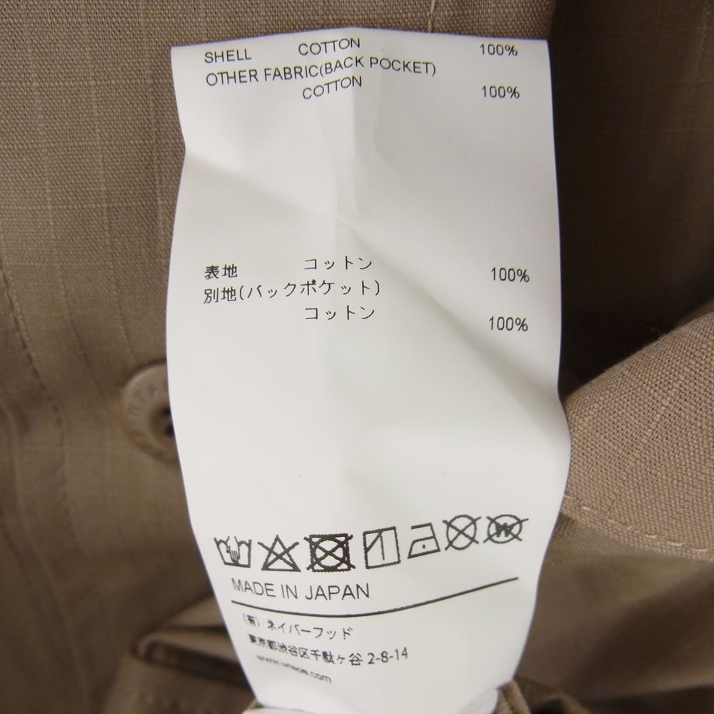 WTAPS ダブルタップス 21AW  212BRDT-SHM03 MODULAR LS COTTON RIPSTOP 再構築 モジュラー コットン リップストップ 長袖 シャツ ジャケット デザートカモ ベージュ系 02【極上美品】【中古】