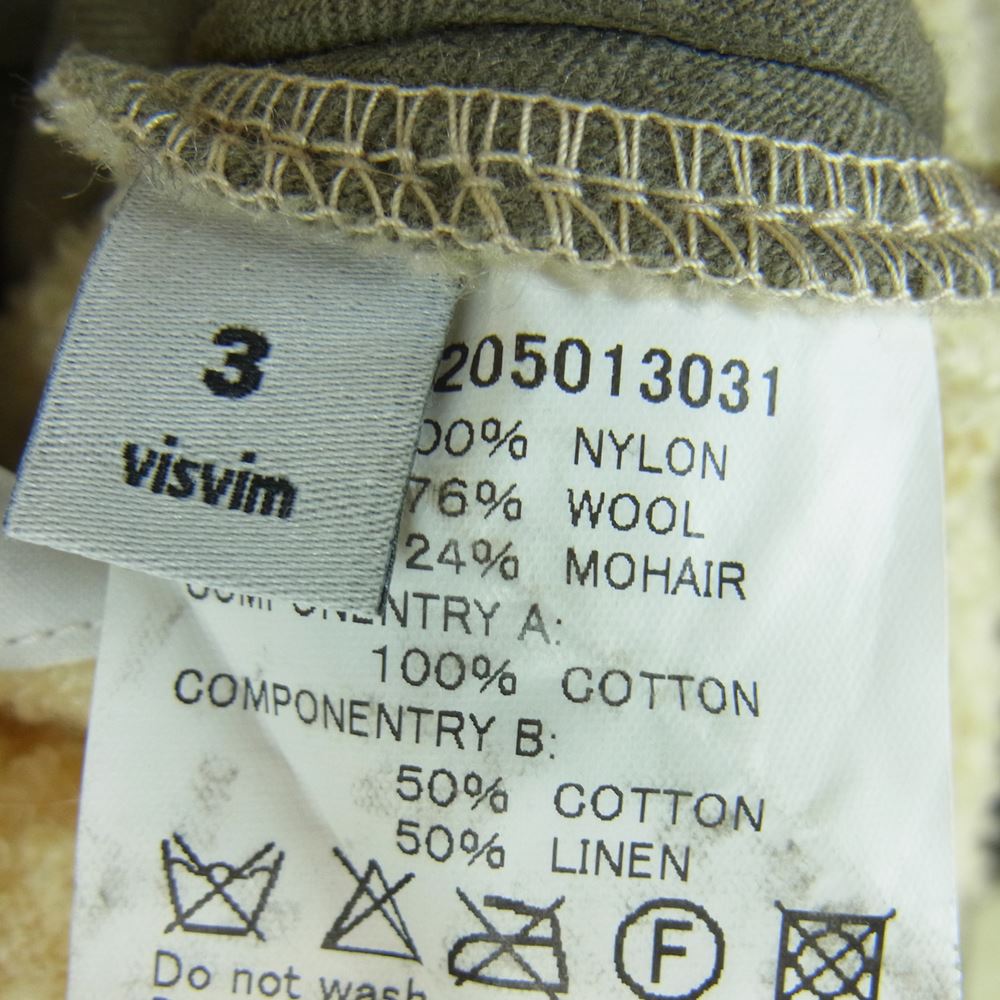 VISVIM ビズビム 15AW 0115205013031 IRIS LINER JKT アイリス ライナー リバーシブル ジャケット カーキ系 3【中古】
