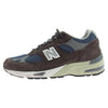 NEW BALANCE ニューバランス M991BNG 英国製 スエード ローカット スニーカー ブラウン ダークブラウン系 ネイビー系 27.5cm【中古】