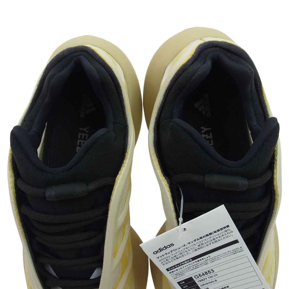 adidas アディダス G54853 YEEZY 700 V3 SAFFLOWER イージー サフラワー スニーカー イエロー系 ベージュ系 26cm【新古品】【未使用】【中古】