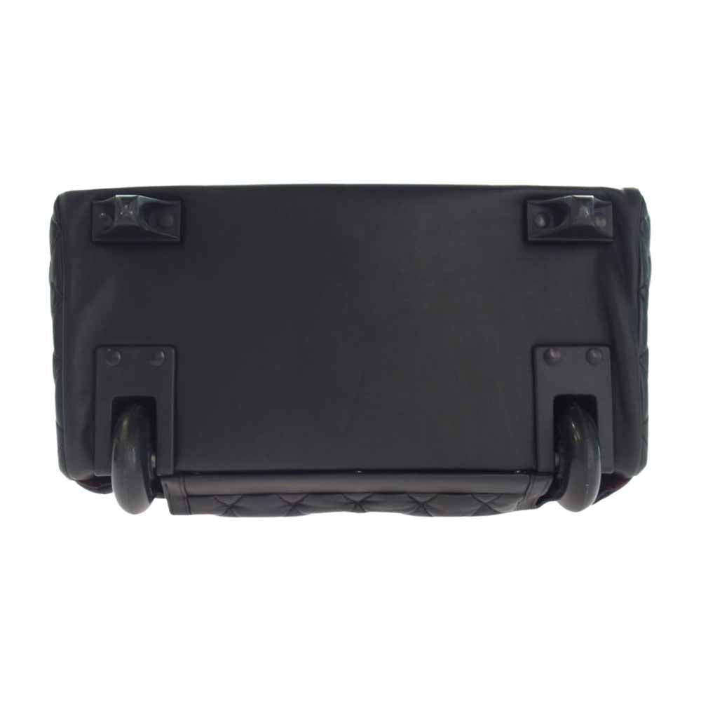 CHANEL シャネル コココクーン マトラッセ キャリーケース バッグ ブラック系 ワインレッド系【中古】