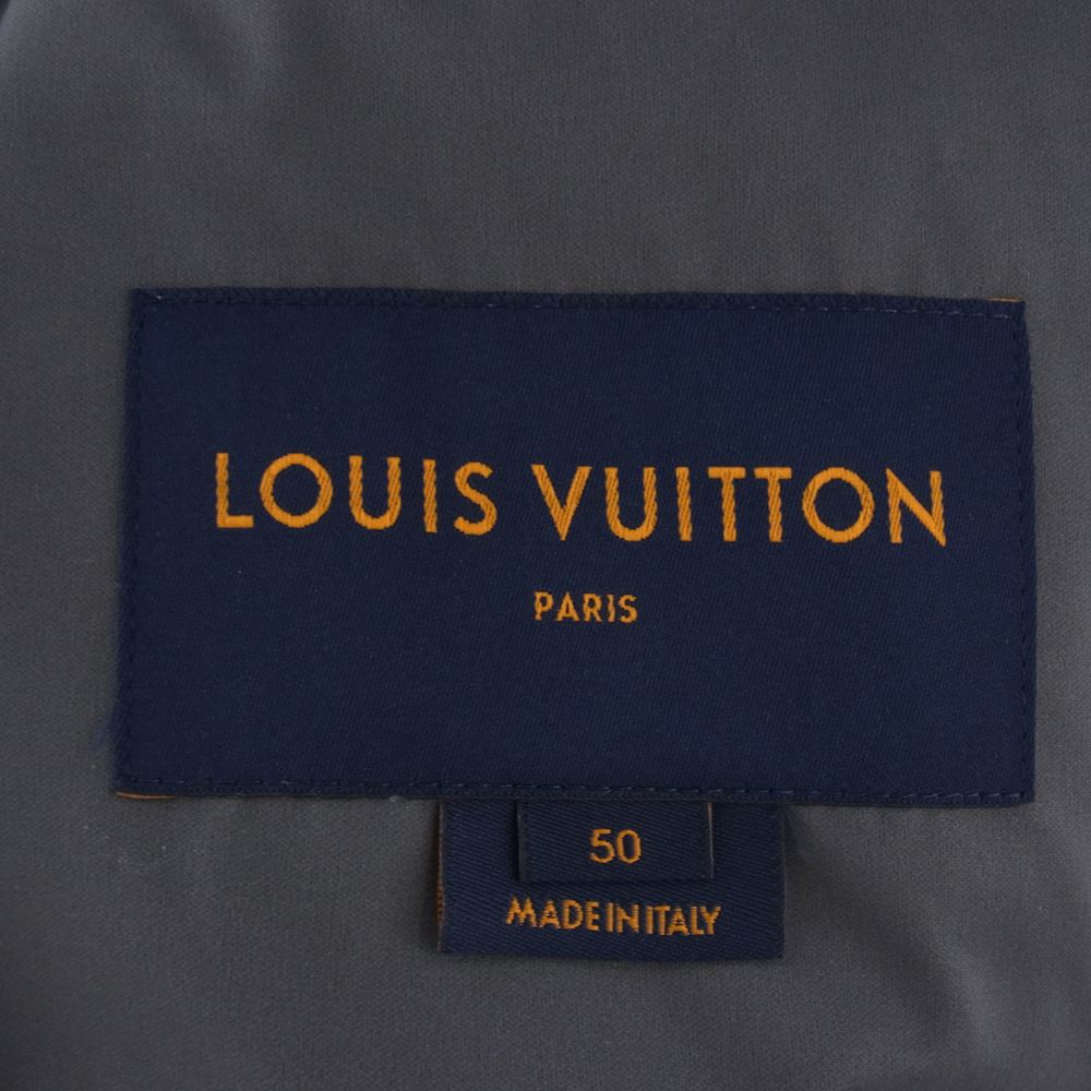 LOUIS VUITTON ルイ・ヴィトン 19AW HHB99W ウィズ フラッグ パッチ ポリフーデット ウインドブレーカー ジャケット グレー系 50【極上美品】【中古】