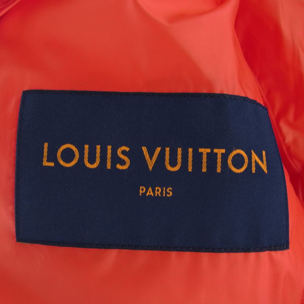 LOUIS VUITTON ルイ・ヴィトン 21AW  HLB50EDH1 フラワー キルティング 中綿 ジャケット レッド系 50【新古品】【未使用】【中古】