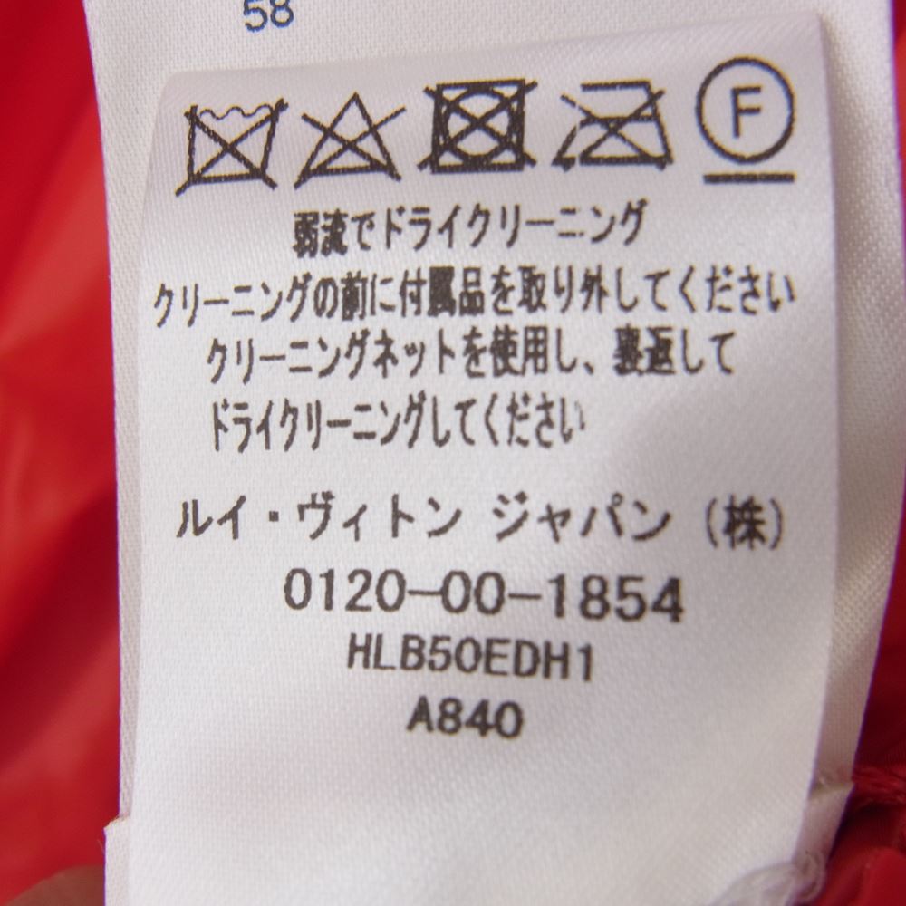 LOUIS VUITTON ルイ・ヴィトン 21AW  HLB50EDH1 フラワー キルティング 中綿 ジャケット レッド系 50【新古品】【未使用】【中古】