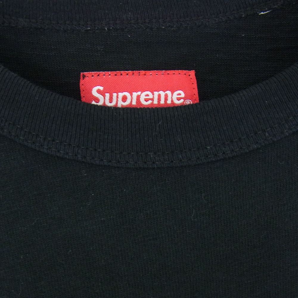 Supreme シュプリーム 19AW Flame S/S Top フレイム ロゴ Tシャツ ブラック系 L【中古】