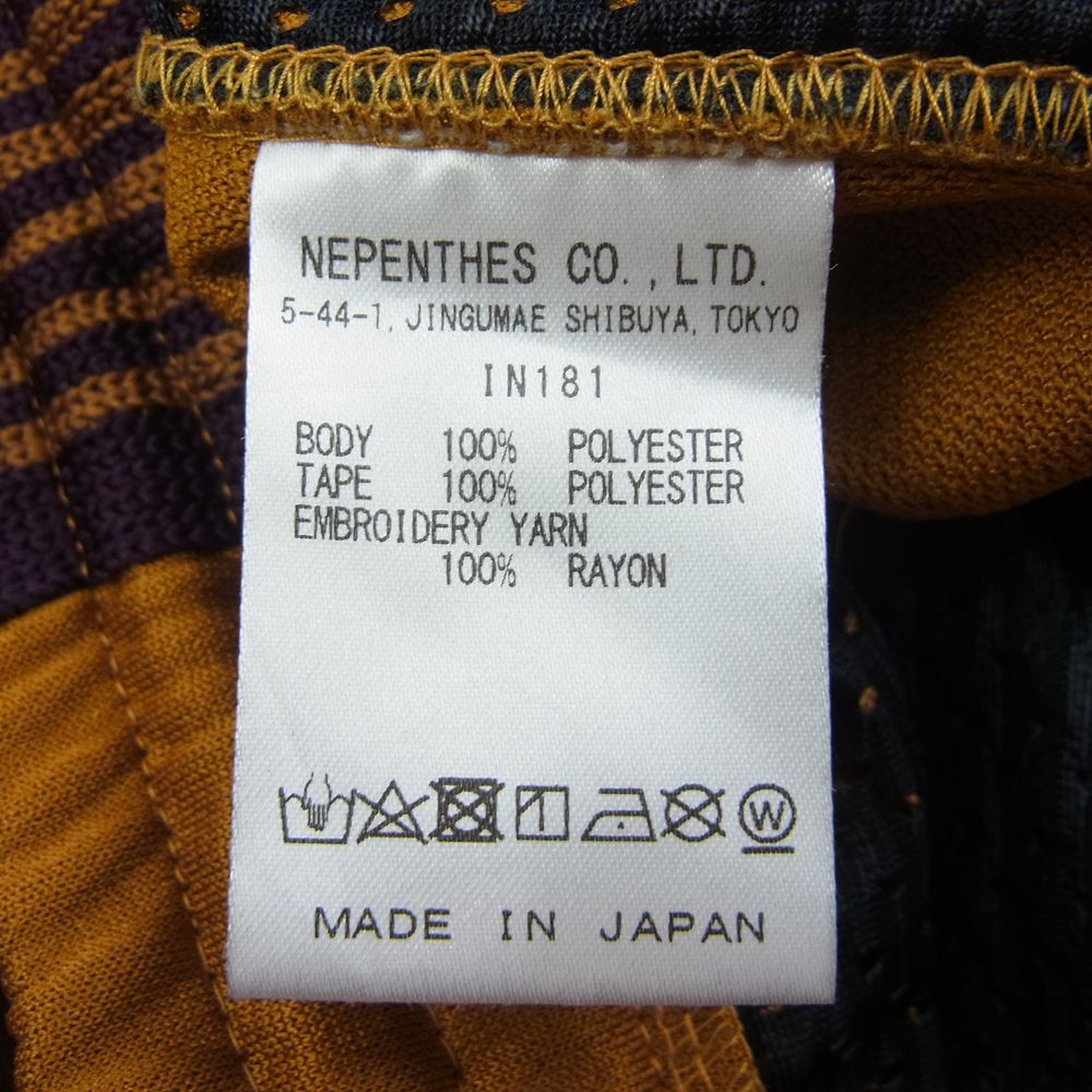 Needles ニードルス 21SS IN181 Track Pant トラック パンツ ストレート マスタード L【中古】