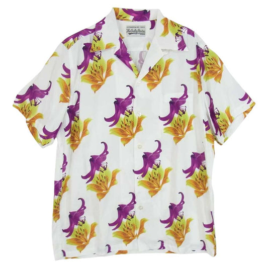 WACKO MARIA ワコマリア 20SS WMS-HI02 HAWAIIAN SHIRT ハワイアン シャツ 半袖 ホワイト系 S【中古】