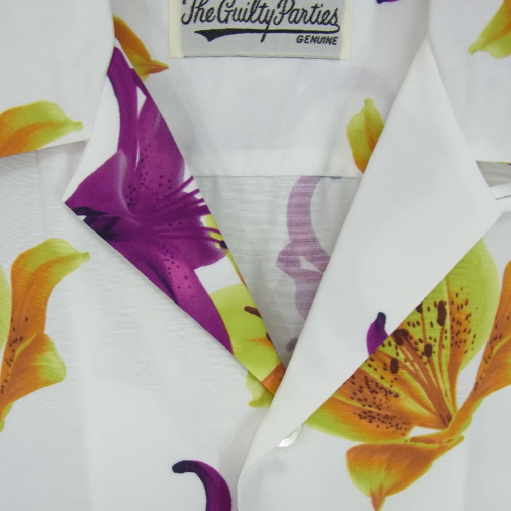 WACKO MARIA ワコマリア 20SS WMS-HI02 HAWAIIAN SHIRT ハワイアン シャツ 半袖 ホワイト系 S【中古】
