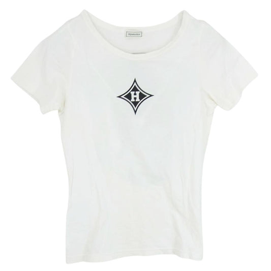 HYSTERIC GLAMOUR ヒステリックグラマー ヒステリックス プリント カットソー 半袖 Tシャツ オフホワイト系 FREE【中古】