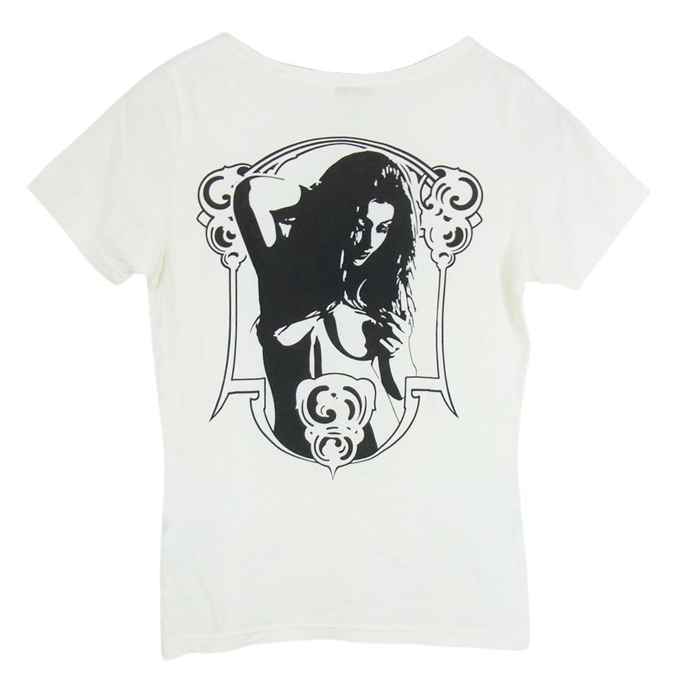 HYSTERIC GLAMOUR ヒステリックグラマー ヒステリックス プリント カットソー 半袖 Tシャツ オフホワイト系 FREE【中古】