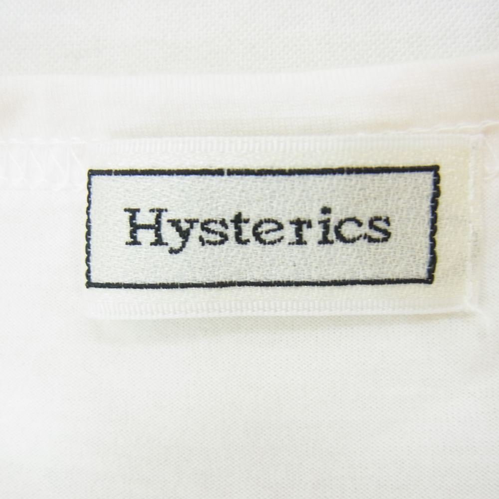HYSTERIC GLAMOUR ヒステリックグラマー ヒステリックス プリント カットソー 半袖 Tシャツ オフホワイト系 FREE【中古】