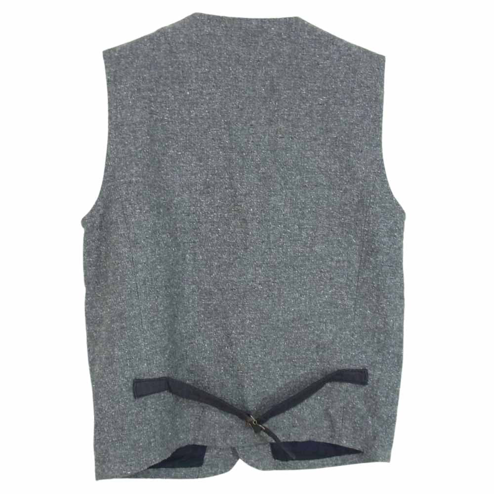 WEIRDO ウィアード ツイード ベスト ヘリンボーン 胸パッチ グレー系 M【中古】