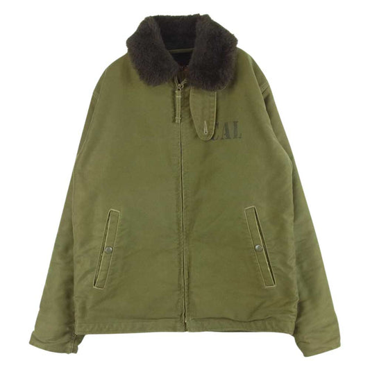 CALEE キャリー N-1 DECK JACKET デッキ ジャケット ミリタリー 日本製 カーキ系 M【中古】