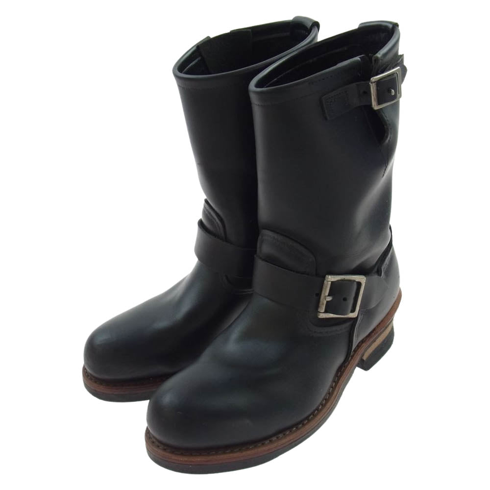 RED WING レッドウィング 2268 ENGINEER BOOTS エンジニア ブーツ ブラック クローム ブラック系 US7D【中古】