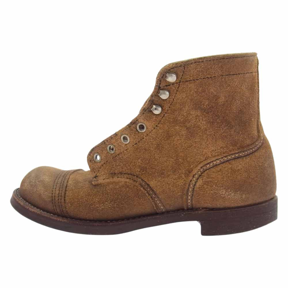 RED WING レッドウィング 8113 IRON RANGE BOOTS アイアンレンジ ブーツ Hawthorne Muleskinner オイルラフアウト ブラウン系 US8D/UK7【中古】