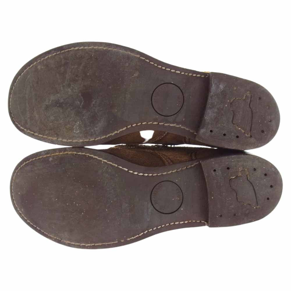RED WING レッドウィング 8113 IRON RANGE BOOTS アイアンレンジ ブーツ Hawthorne Muleskinner オイルラフアウト ブラウン系 US8D/UK7【中古】