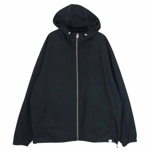 CALEE キャリー ナイロン フルジップ フード ジャケット  ブラック系 L【中古】