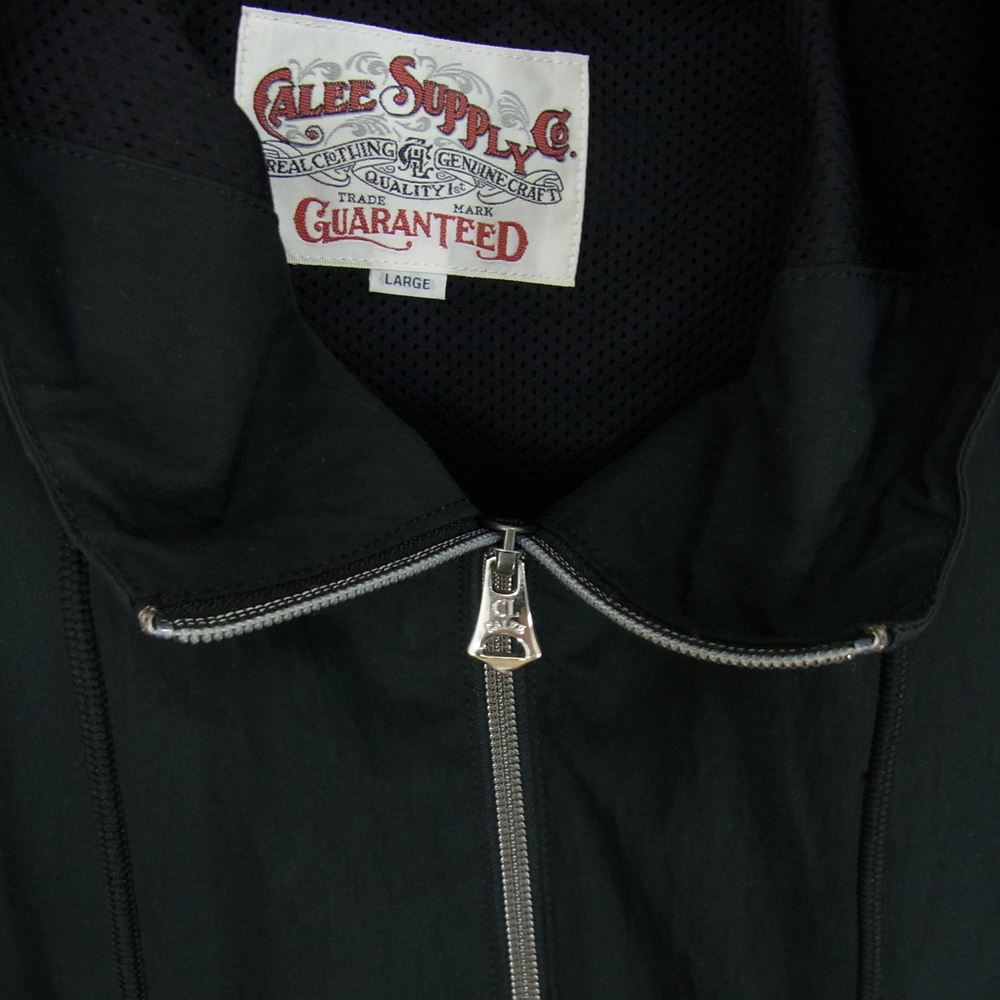 CALEE キャリー ナイロン フルジップ フード ジャケット  ブラック系 L【中古】