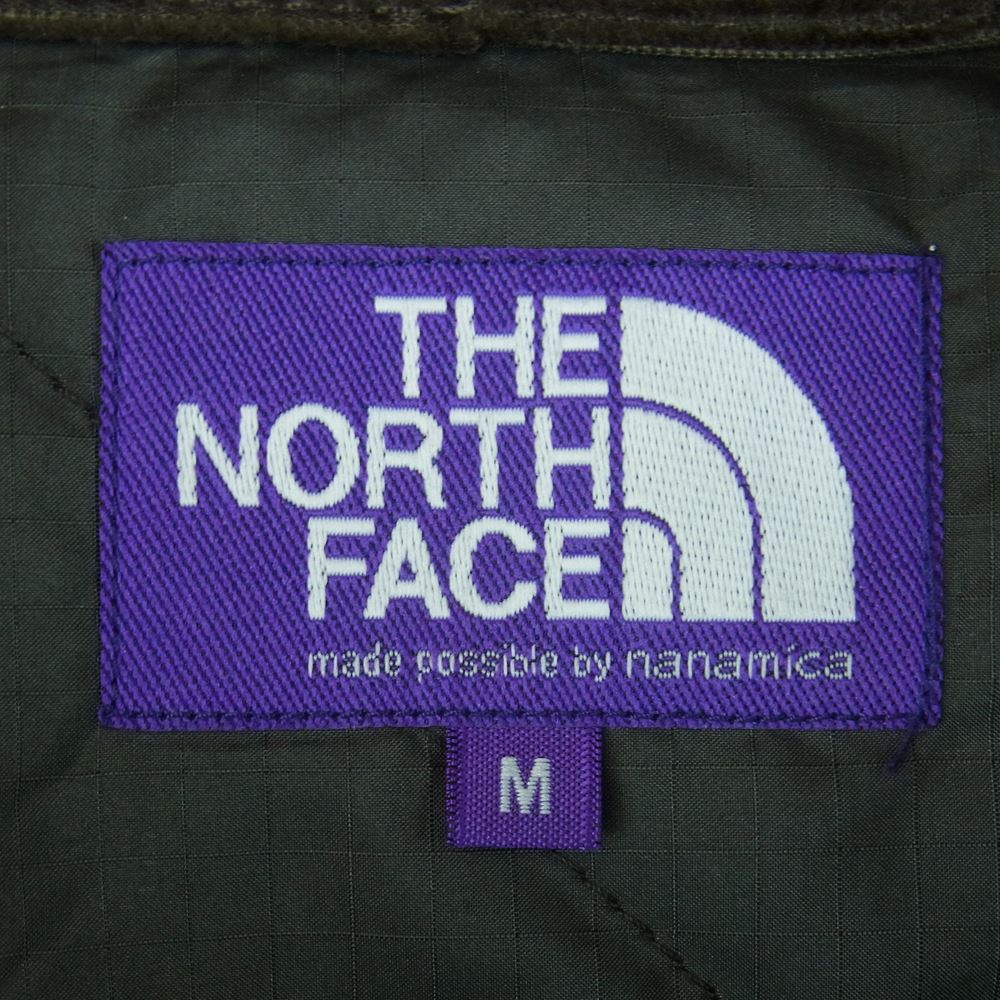 THE NORTH FACE ノースフェイス NY2260N PURPLE LABEL パープルレーベル Corduroy Insulation Shirt Jacket コーデュロイ インシュレーション シャツ ジャケット ダークブラウン系 M【中古】