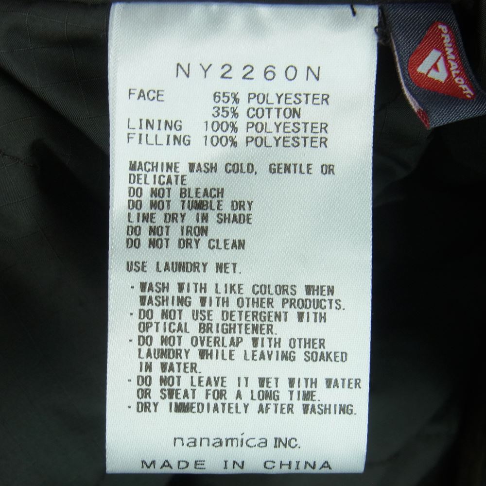 THE NORTH FACE ノースフェイス NY2260N PURPLE LABEL パープルレーベル Corduroy Insulation Shirt Jacket コーデュロイ インシュレーション シャツ ジャケット ダークブラウン系 M【中古】