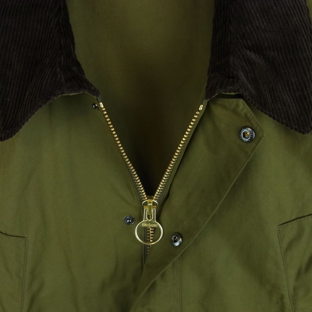 Barbour バブアー 2101185 ビデイル ピーチド 襟コーデュロイ ジャケット ベトナム製 カーキ系 38【中古】