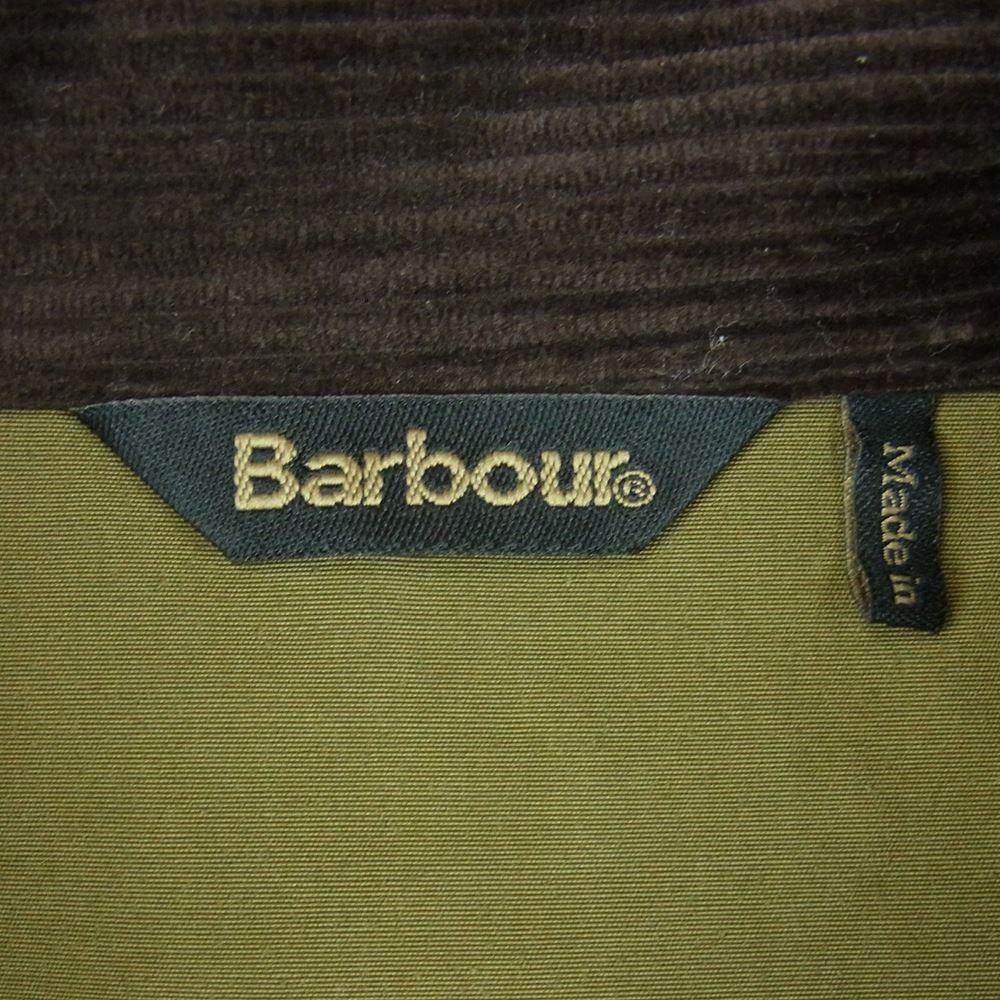 Barbour バブアー 2101185 ビデイル ピーチド 襟コーデュロイ ジャケット ベトナム製 カーキ系 38【中古】