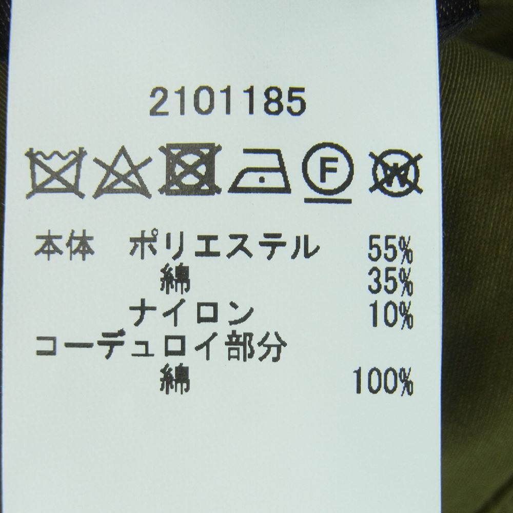 Barbour バブアー 2101185 ビデイル ピーチド 襟コーデュロイ ジャケット ベトナム製 カーキ系 38【中古】