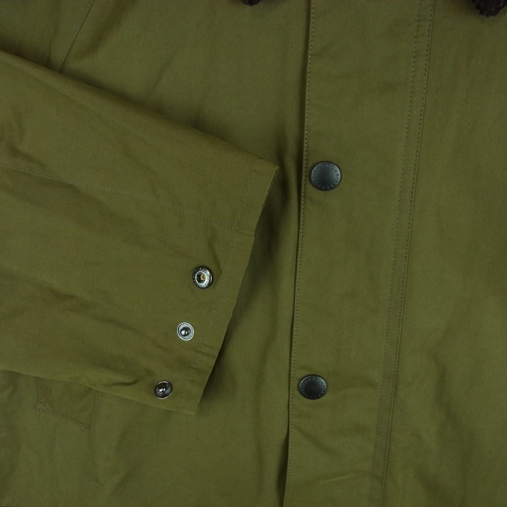 Barbour バブアー 2101185 ビデイル ピーチド 襟コーデュロイ ジャケット ベトナム製 カーキ系 38【中古】